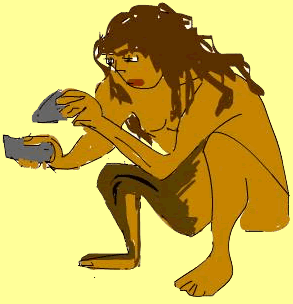 "Il.lustració" dibuix d'una dona Neandertal